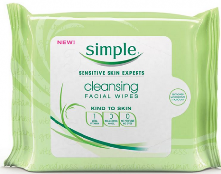 $1.77 (Reg $6.29) Simple Cleansing Wipes at Walgreens