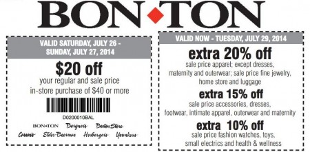 *HOT* $10 Off $25 Bon-Ton Coupon