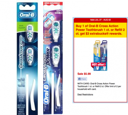 Free Oral-B Cross Action Refill at CVS 