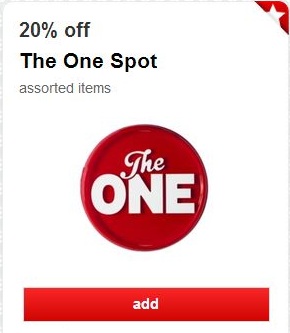 *HOT* 20% off The One Spot Target Cartwheel