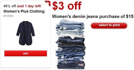 *HOT* 40% off Women’s Plus Clothing Cartwheel Offer (Ends Today)
