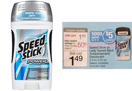 *HOT* $0.24 (Reg $2) Speedstick Deodorant at Walgreens (Week 8/24)