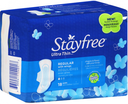 $0.99 (Reg $4) Stayfree Pads at CVS