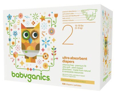 $13.49 (Reg $28) Babyganics Diapers at Target.com