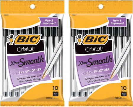 $0.47 (Reg $1) Bic Cristal Pens at Walmart