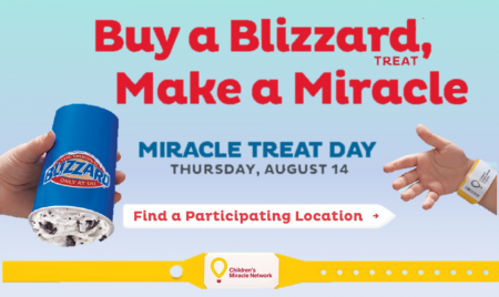 Miracle Treat Day at Dairy Queen (Tomorrow Only)