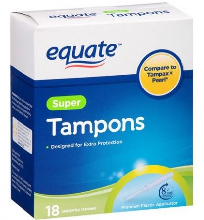 $1.27 (Reg $2.77) Equate Tampons at Walmart
