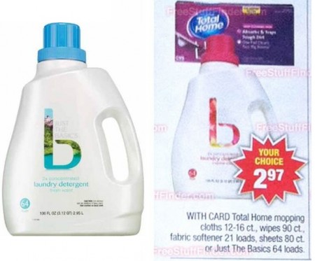 $0.05 per Load Just the Basics Laundry Detergent at CVS