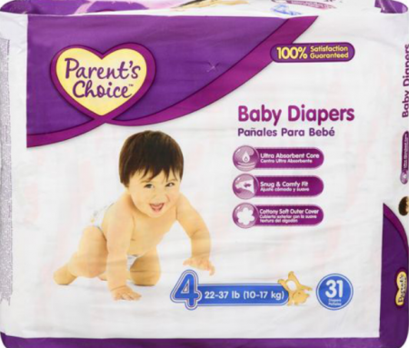 *HOT* $1.50 Off Parent's Choice Diapers at Walmart