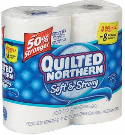 $0.35 per roll Quilted Northern at Kroger Affiliate Stores