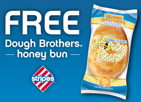Free Dough Brothers Honey Bun at Stripes