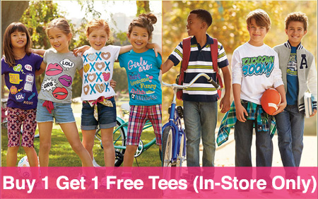 *HOT* BOGO Free Tees at The Children's Place