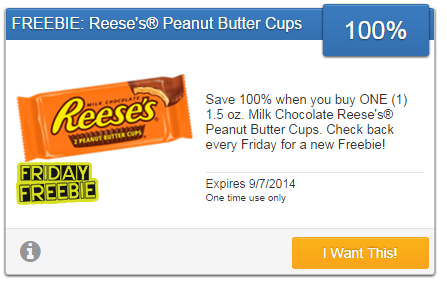 *HOT* Free Reese's Peanut Butter Cups with SavingStar