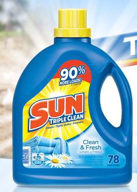 $0.04 Per Load Sun Triple Laundry Detergent at Walgreens
