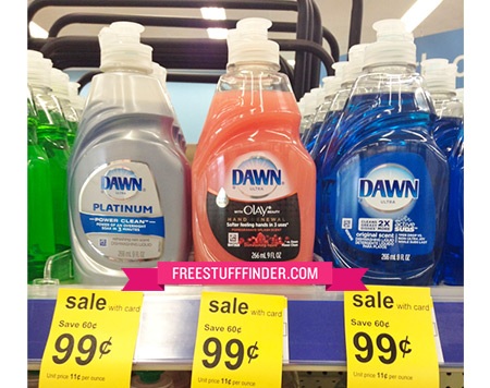 $0.49 (Reg $1.59) Dawn Dish Liquid at Walgreens