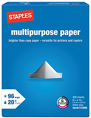 *HOT* $0.01 (Reg $7.99) Multi-Purpose Paper Ream at Staples