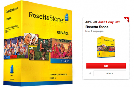 *High Value* 45% Off Rosetta Stone Target Cartwheel