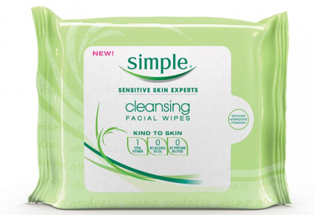 $1.49 (Reg $5.99) Simple Facial Wipes at Walgreens
