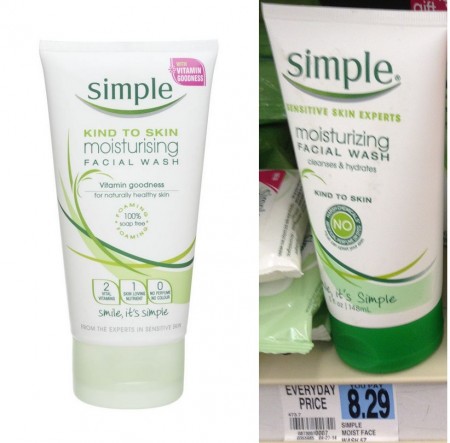 $1.72 (Reg $8.29) Simple Face Wash at Rite Aid