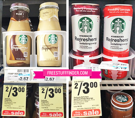 $0.25 Starbucks Frappuccino at CVS