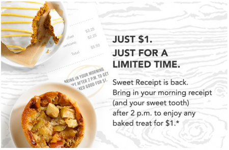 $1.00 Starbucks Baked Treat after 2pm (Last Day!)