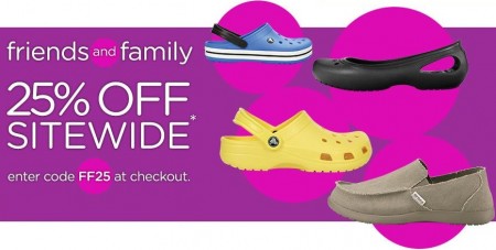 *HOT* Extra 25% Off Your Entire Purchase at Crocs