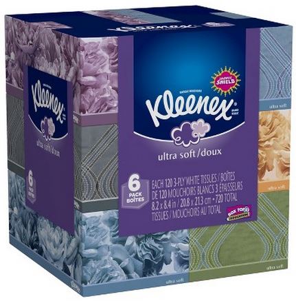 $0.33 per box Kleenex Facial Tissue at Walgreens