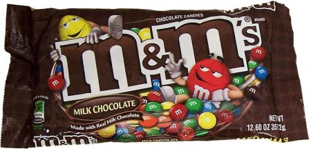 $1.25 (Reg $2.50) Mars M&M’s at Walgreens