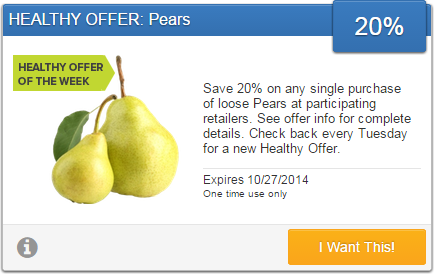 *NEW* 20% Cash Back on Pears with SavingStar