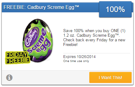 Free Cadbury Creme Egg with SavingStar