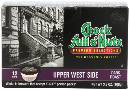$0.41 per Chock Full o'Nuts K-Cup