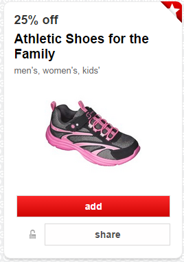 *New* 25% Athletic Shoes Target Cartwheel