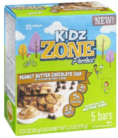$0.60 per bar Kidz Zone Perfect Bars at Target