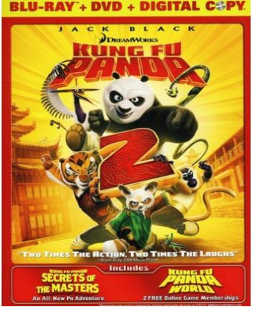 $7.88 (Reg $27) Kung Fu Panda 2 Bluray + Free Shipping 