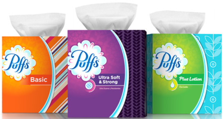 $0.49 (Reg $1) Puffs Facial Tissues at CVS