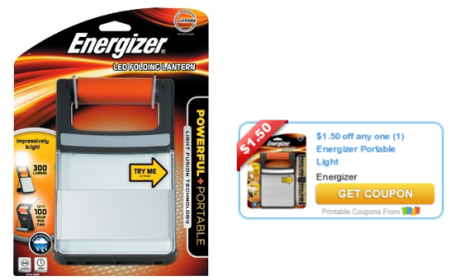*New* $1.50 Energizer Portable Light Coupon