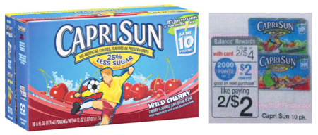$1.00 (Reg $3) Capri Sun Juice at Walgreens