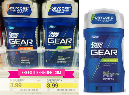 $2 (Reg $4) Speed Stick Gear Deodorant at Target
