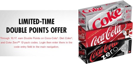 Double Points on Coke 12-Packs (My Coke Rewards)