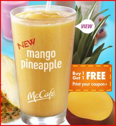 BOGO Coupon:  McDonald’s - Lemonade, Frappé or Real Fruit Smoothie