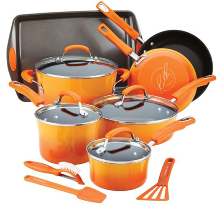 $99.00 (Reg $237) Rachael Ray 14 Piece Cookware Set at Walmart