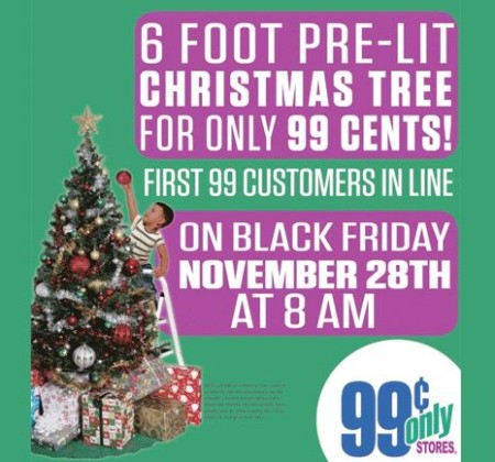 *HOT* $0.99 6-Foot Christmas Tree (First 99 at 8am on 11/28)