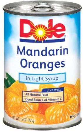$0.79 (Reg $1.39) Dole Mandarin Oranges at Target