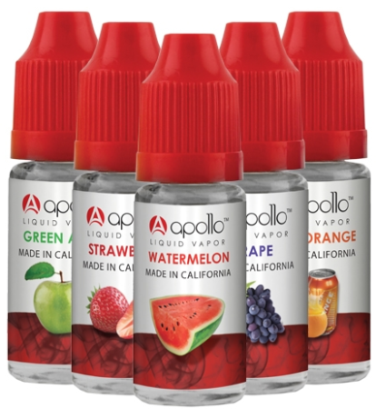 2 Free Bottles e-Liquid for Apollo Ecigs