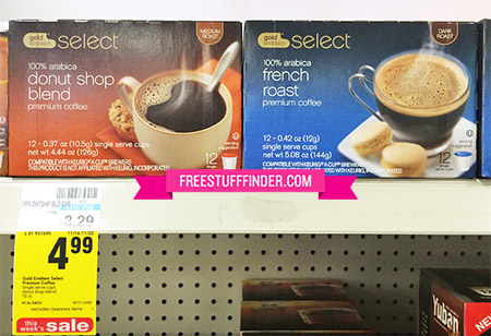 $0.42 per K-Cup Gold Emblem Coffee at CVS
