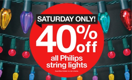 40% Off Philips String Lights at Target - Today (11/29 Only) 