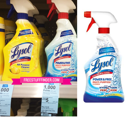 $1.25 (Reg $5) Lysol Power & Free Spray at Walgreens