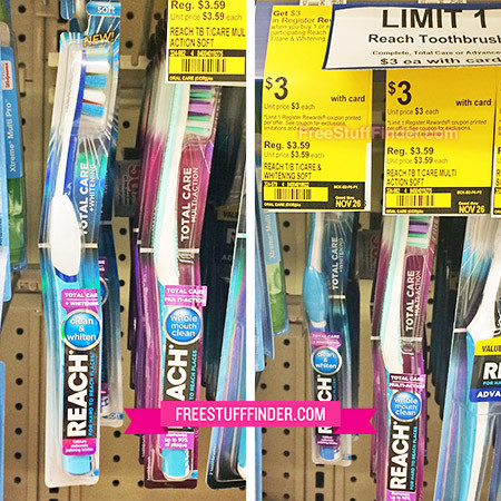Free Reach Toothbrush at Walgreens + Moneymaker