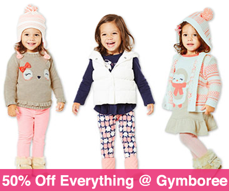 *HOT* 50% Off Everything + Extra 15% Off + Free Shipping at Gymboree