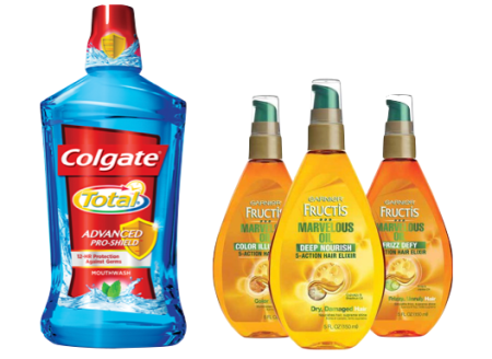 Free Sample Colgate Mouthwash & Toothpaste + Garnier Marvelous Oil